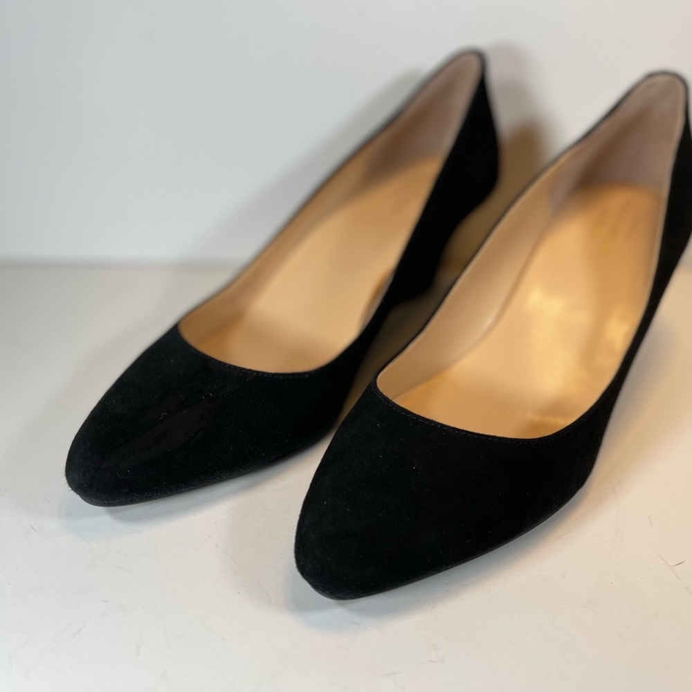 Cole Haan Catalina Wedge in Black Suede